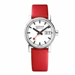 Mondaine - Official S/Railways EVO2 Big Date Red Watch 30mm