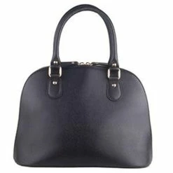 Marlafiji - Carmen Saffiano Leather Dome Bag Black