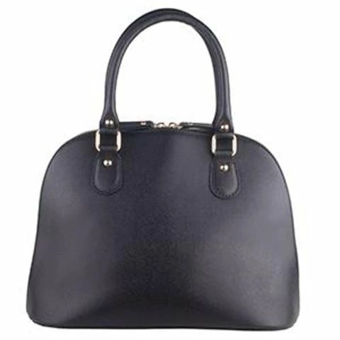 Marlafiji - Carmen Saffiano Leather Dome Bag Black